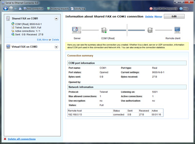 Screenshot for Serial over Ethernet 6.0